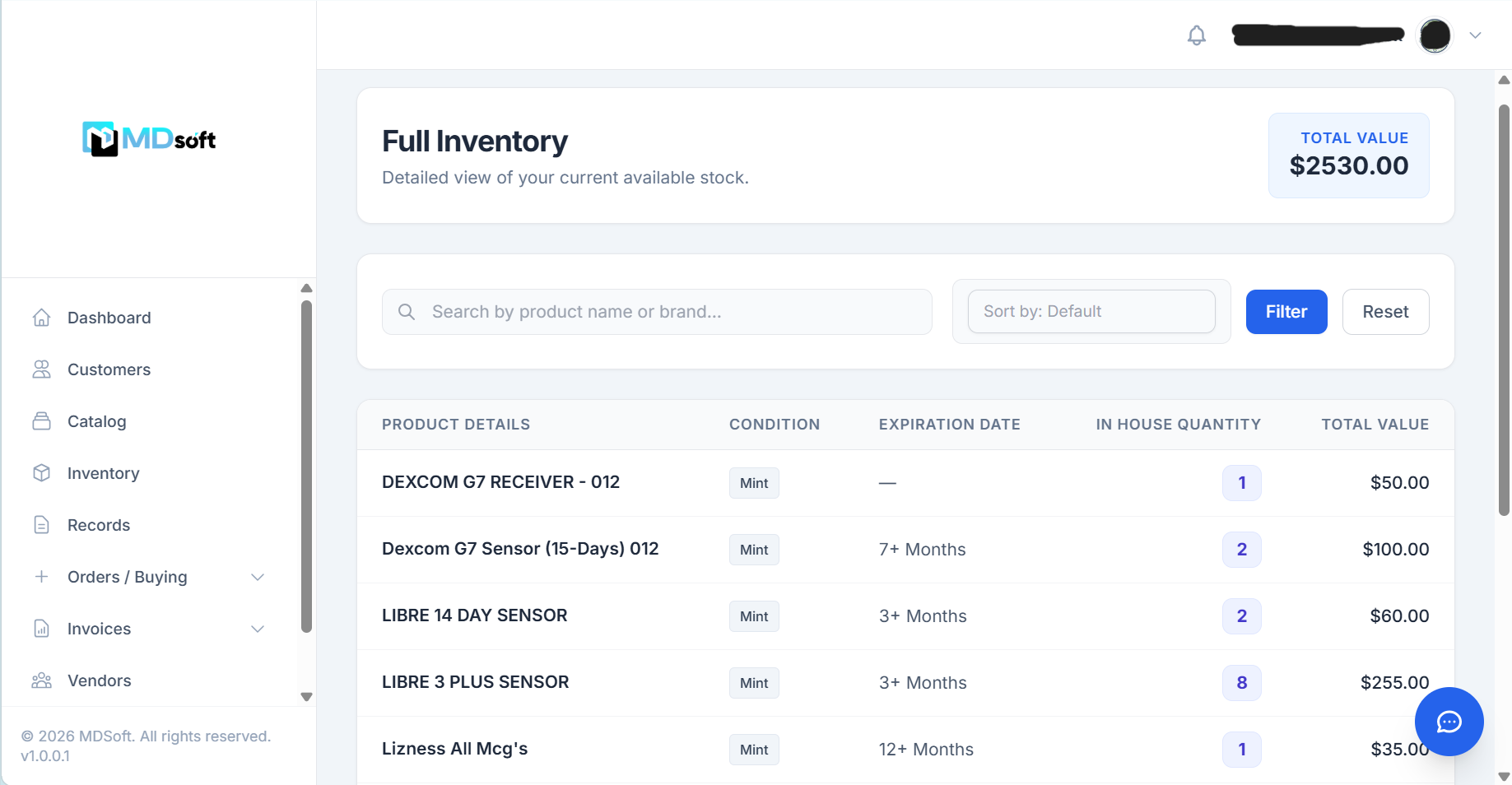 Inventory and Financial Tracking
